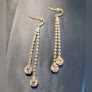 Rhinestone Dangle/Drop Earrings for Pierced Ears Wedding Prom Holiday Evening